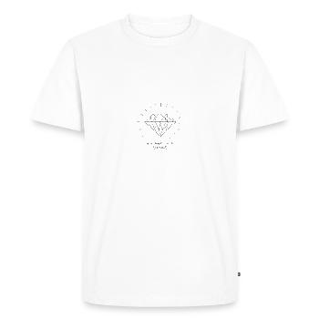 Diamond - Men's Premium Organic T-Shirt - white - Front - Nico (187cm)