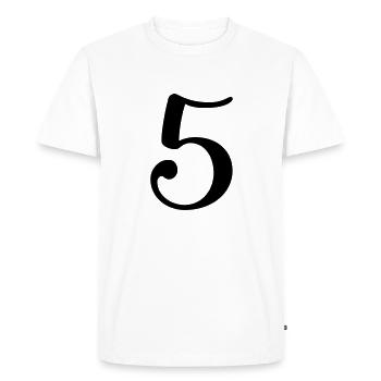5 - T-shirt Premium bio Homme - blanc - Devant - Nico (187cm)