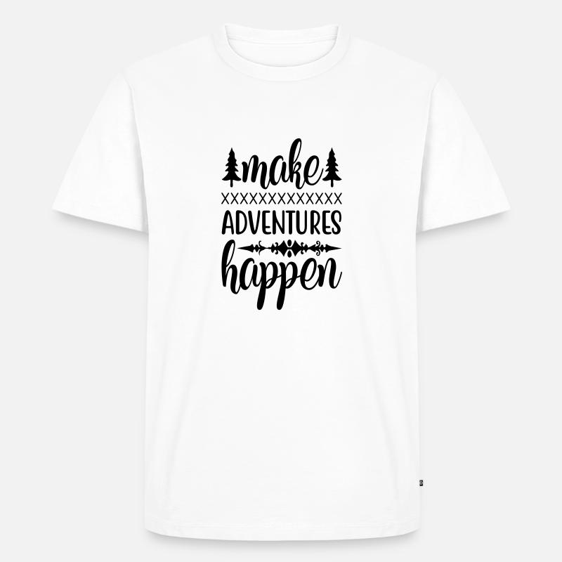 make adventures - Männer Premium Bio T-Shirt - Weiß