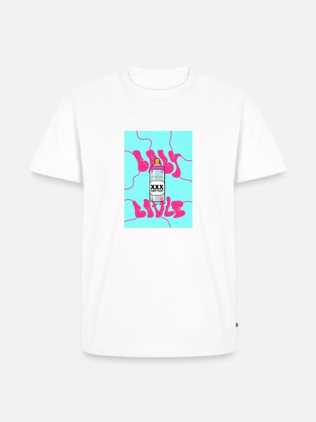 BABYFLASCHE - Männer Premium Bio T-Shirt - Weiß