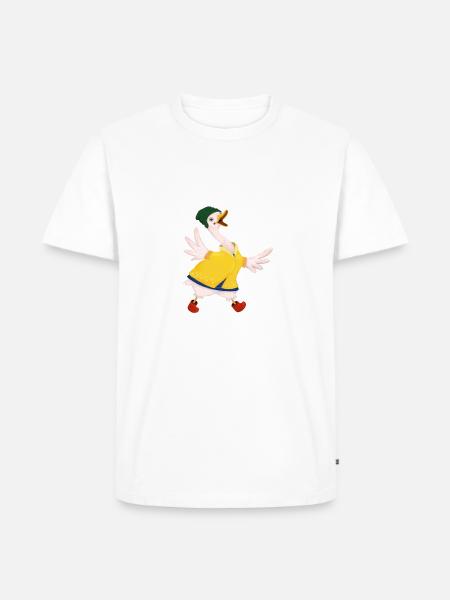 Duck - Männer Premium Bio T-Shirt - Weiß