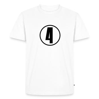 4 - T-shirt Premium bio Homme - blanc - Devant - Nico (187cm)