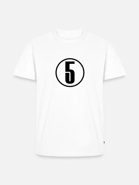 5 - Men's Premium Organic T-Shirt - white
