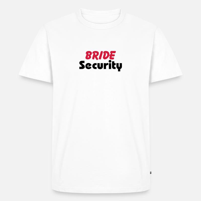 Bride Security - T-shirt Premium bio Homme - blanc