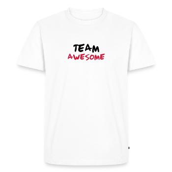 Team Awesome - T-shirt Premium bio Homme - blanc - Devant - Nico (187cm)