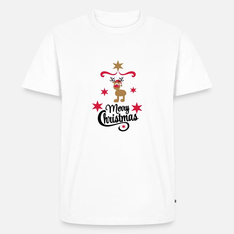 Weihnachten - Männer Premium Bio T-Shirt - Weiß