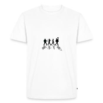 Abbey Road Killer - Men's Premium Organic T-Shirt - white - Front - Nico (187cm)