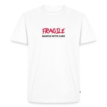 Une poignée de personnes fragiles - T-shirt Premium bio Homme - blanc - Devant - Nico (187cm)
