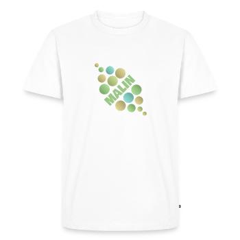 Gift for Malin - Men's Premium Organic T-Shirt - white - Front - Nico (187cm)