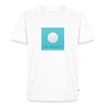 Cool Sun & Mountains - Men's Premium Organic T-Shirt - white - Front - Nico (187cm)