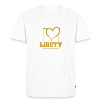 Cadeau pour Lisett - T-shirt Premium bio Homme - blanc - Devant - Nico (187cm)