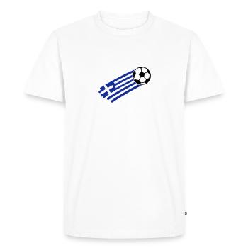 greece flag - T-shirt Premium bio Homme - blanc - Devant - Nico (187cm)
