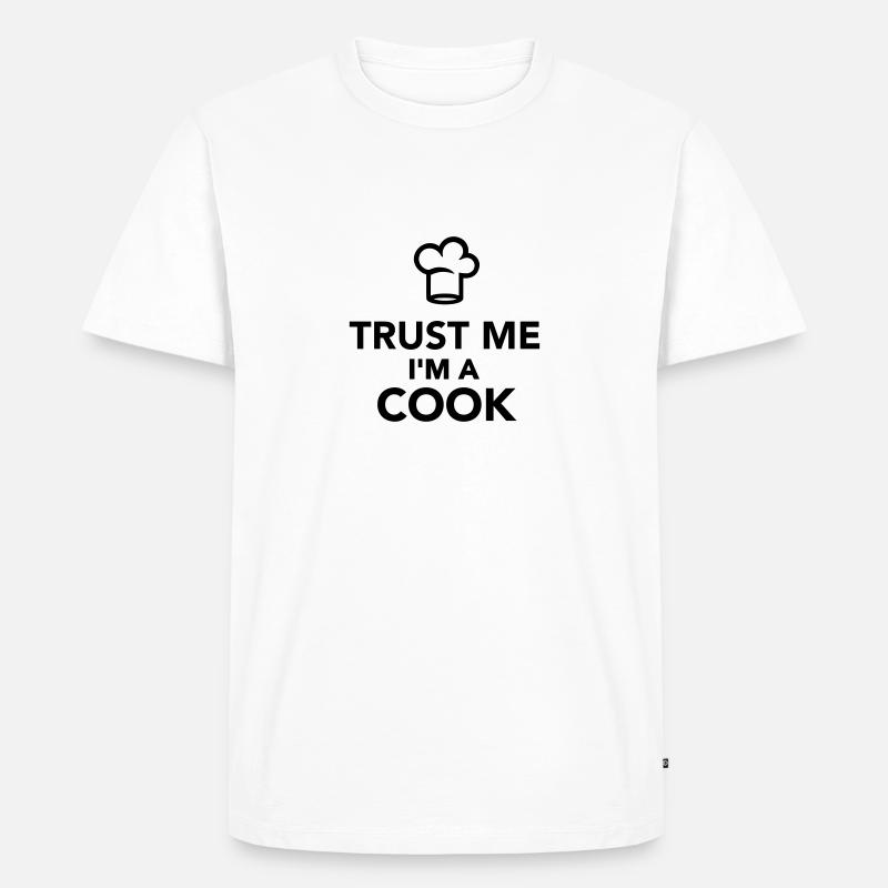 Koch - Männer Premium Bio T-Shirt - Weiß