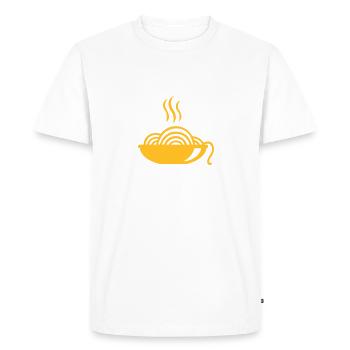 Nouille - T-shirt Premium bio Homme - blanc - Devant - Nico (187cm)