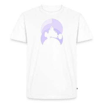 Coureur de voitures d’autocross - T-shirt Premium bio Homme - blanc - Devant - Nico (187cm)