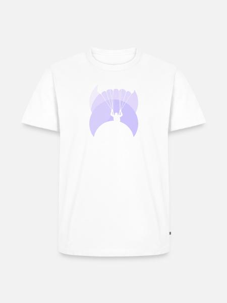 Paragliding Luft - Männer Premium Bio T-Shirt - Weiß