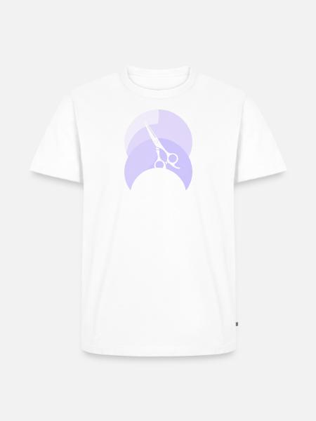 Friseurin Coiffeur - Männer Premium Bio T-Shirt - Weiß