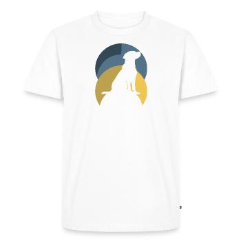 Dresseur canin, école canine, éducateur canin - T-shirt Premium bio Homme - blanc - Devant - Nico (187cm)
