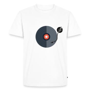 Enregistrez phonographes Cadeau Musique Vinyle - T-shirt Premium bio Homme - blanc - Devant - Nico (187cm)