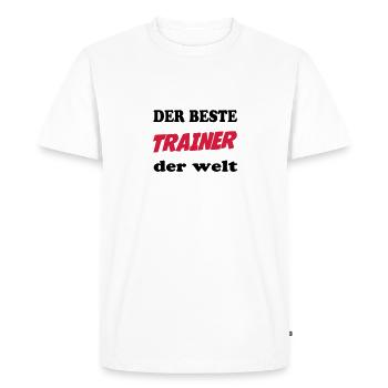 Der beste trainer der welt - T-shirt Premium bio Homme - blanc - Devant - Nico (187cm)