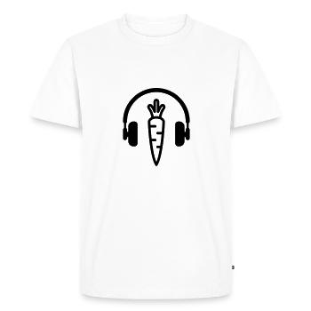 végétarien / végétarienne / végétarisme / vegan - T-shirt Premium bio Homme - blanc - Devant - Nico (187cm)