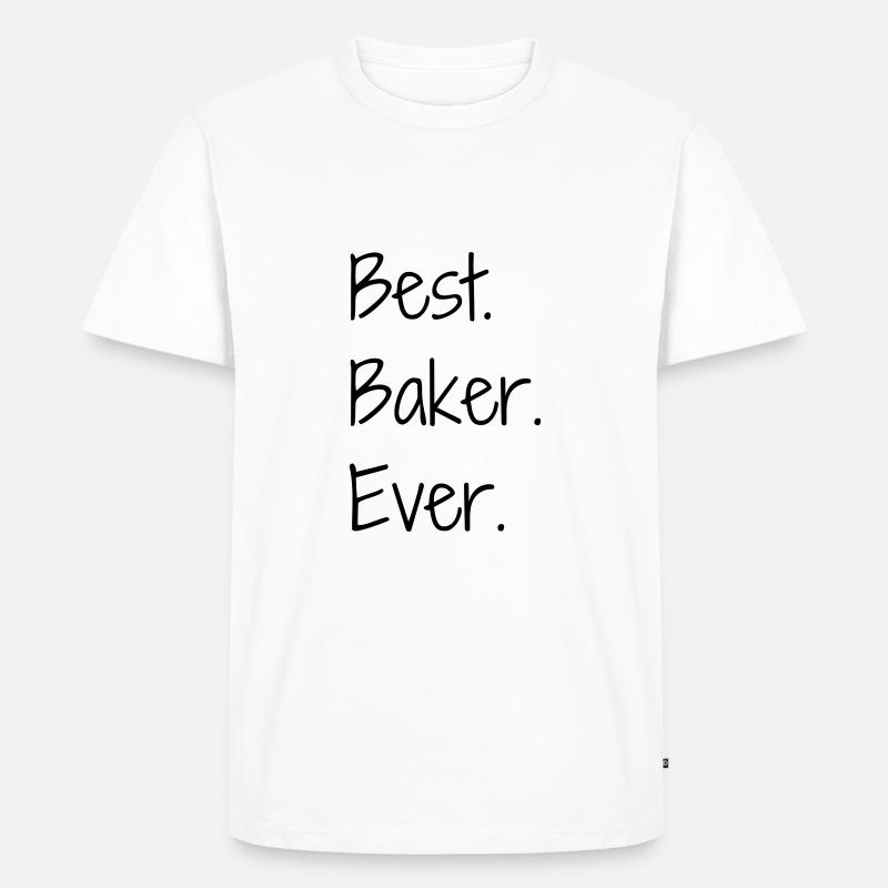 Bäcker / Bäckerei / Bäckerin / Brot - Männer Premium Bio T-Shirt - Weiß