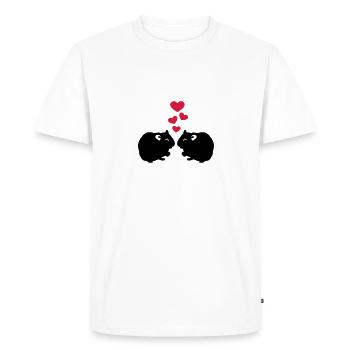Cochon d'Inde - T-shirt Premium bio Homme - blanc - Devant - Nico (187cm)
