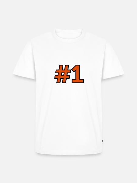 Sport Number 1 One - Men's Premium Organic T-Shirt - white