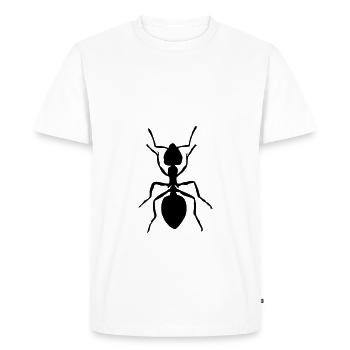 Ant animal insect small gift idea crawl - Men's Premium Organic T-Shirt - white - Front - Nico (187cm)