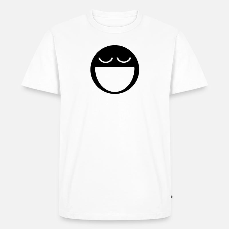 satisfied - Men's Premium Organic T-Shirt - white