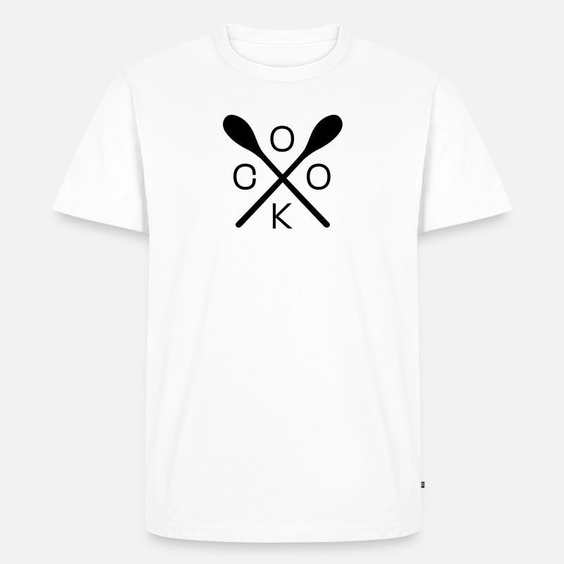 cuisinier - T-shirt Premium bio Homme - blanc