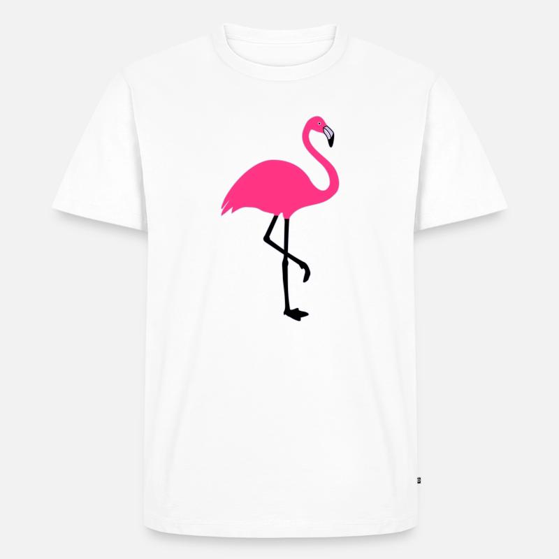 Flamingo Sommer Sonne Strand - Männer Premium Bio T-Shirt - Weiß