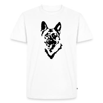 shepherd - Men's Premium Organic T-Shirt - white - Front - Nico (187cm)