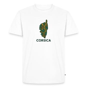 Corsica Immortelle  - T-shirt Premium bio Homme - blanc - Devant - Nico (187cm)