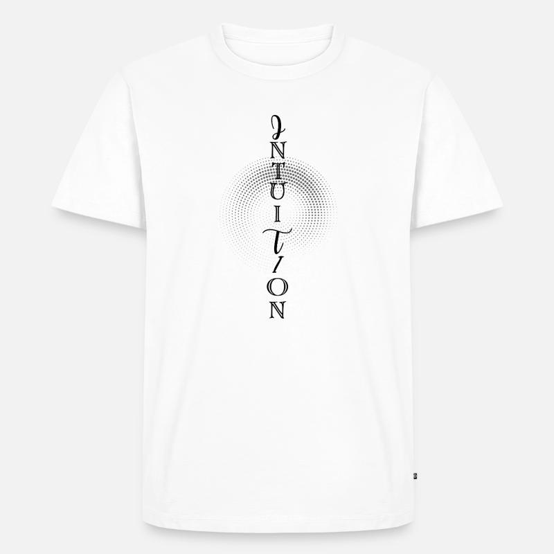 INTUITION – Dein innerer Kompass - Männer Premium Bio T-Shirt - Weiß