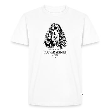 Cocker Epagneul Maman Chien Chien Wilsigns - T-shirt Premium bio Homme - blanc - Devant - Nico (187cm)
