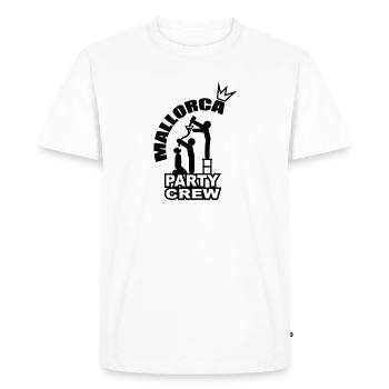 Mallorca Party Crew Malle - Men's Premium Organic T-Shirt - white - Front - Nico (187cm)