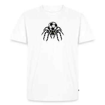 foot araignee spider spinne boule - T-shirt Premium bio Homme - blanc - Devant - Nico (187cm)