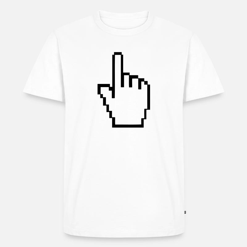 computer_hand - Männer Premium Bio T-Shirt - Weiß