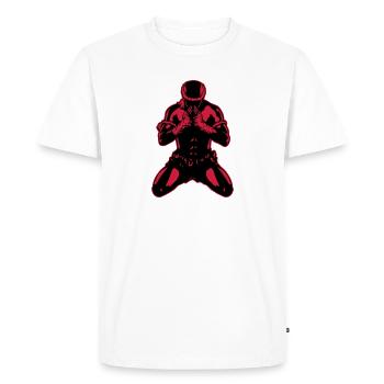 muay_thai_fighter04b - Men's Premium Organic T-Shirt - white - Front - Nico (187cm)