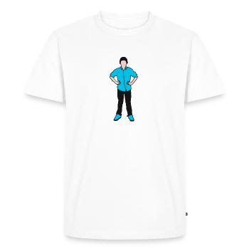 Styler - T-shirt Premium bio Homme - blanc - Devant - Nico (187cm)