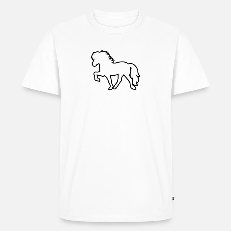 Tölter - Männer Premium Bio T-Shirt - Weiß