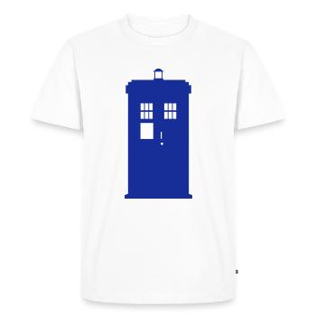 Police Box - T-shirt Premium bio Homme - blanc - Devant - Nico (187cm)