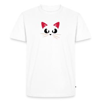 Rire 1 - T-shirt Premium bio Homme - blanc - Devant - Nico (187cm)