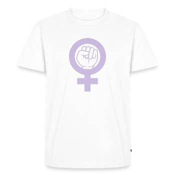 Rébellion Faust Symbole féministe - T-shirt Premium bio Homme - blanc - Devant - Nico (187cm)
