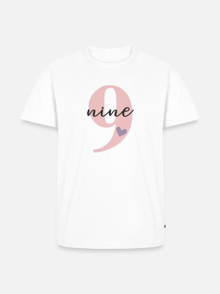 9th Birthday Nine nine - Men's Premium Organic T-Shirt - white