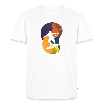 Wakeboard Wakeboarder - T-shirt Premium bio Homme - blanc - Devant - Nico (187cm)