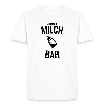 Bar laitier - T-shirt Premium bio Homme - blanc - Devant - Nico (187cm)