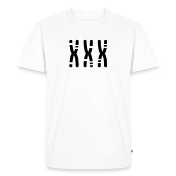 Chromosomes - Men's Premium Organic T-Shirt - white - Front - Nico (187cm)