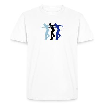 patineurs - T-shirt Premium bio Homme - blanc - Devant - Nico (187cm)